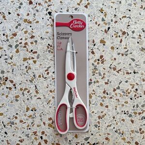 Betty Crocker White and Red Kitchen Scissors